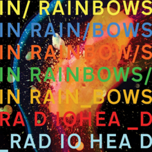 The album title written several times in different colors with the artist name at the bottom twice